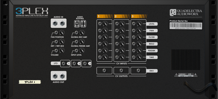 3Plex Tipple Filter Delay Back Panel