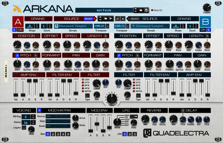 Arkana Front Panel