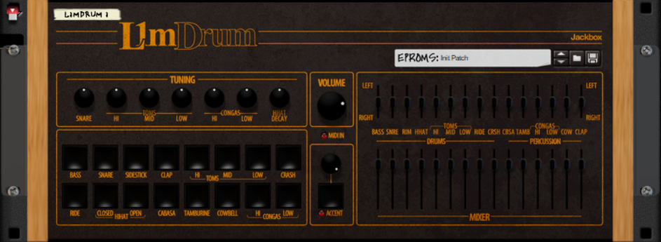 Jackbox L1M Drum Front Panel