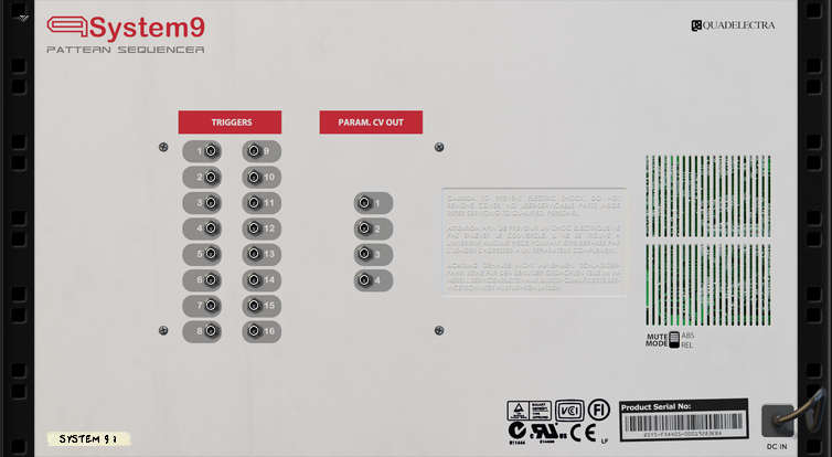 System9 Back Panel